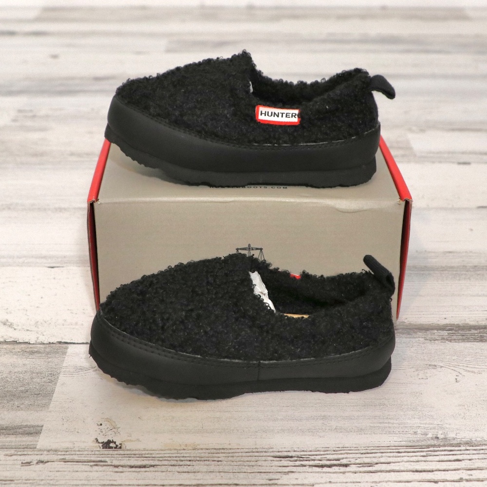 Hunter Faux Shearling and Fur Lining Sherpa Slipper 8 Toddler/Walker NEW